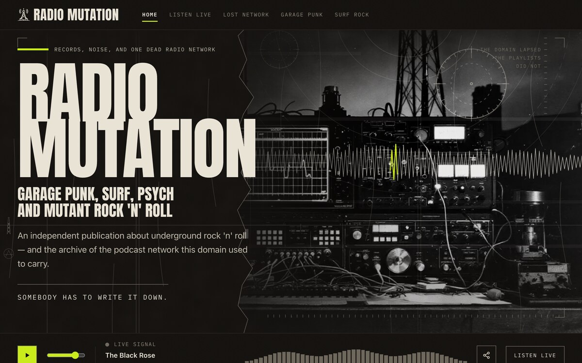 Radio Mutation — radiomutation.com