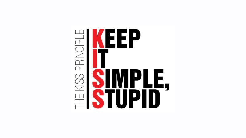 KISS или Keep it simple, stupid - Делай проще, тупица )  Это принцип проектирования, который призывает делать вещи проще и более понятными.