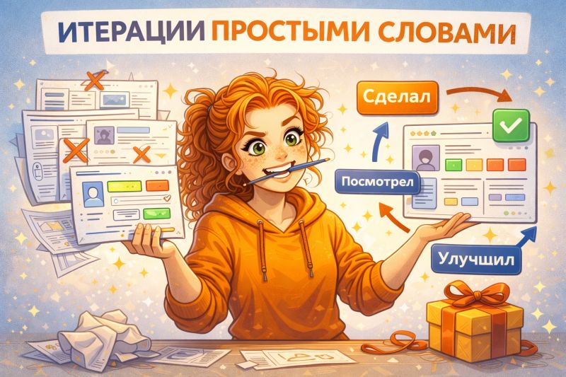 Итерации - это когда ты делаешь не сразу идеально